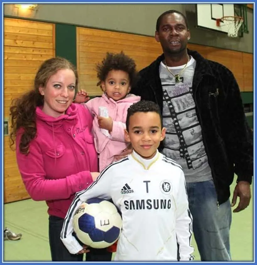 Meet Jamal Musiala's Parents - His Mum, Carolin Musiala and Dad, Daniel Richard. Also, his little sister, Latisha.