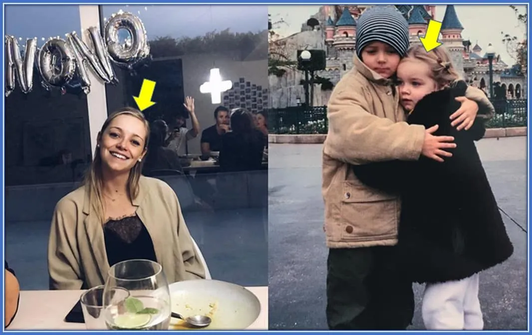 Meet Timothy Castagne Sister - Noemie. The little one is all grown up and looking very beautiful.