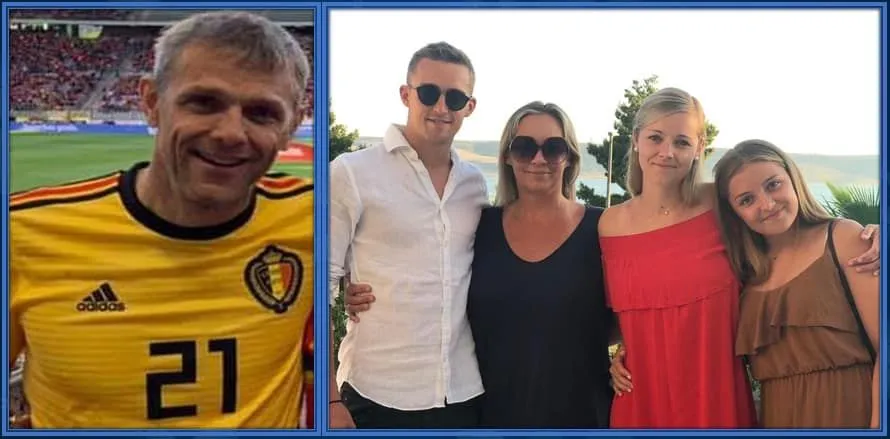For the Belgian footballer, the persons in this picture come first. Everything else comes second.