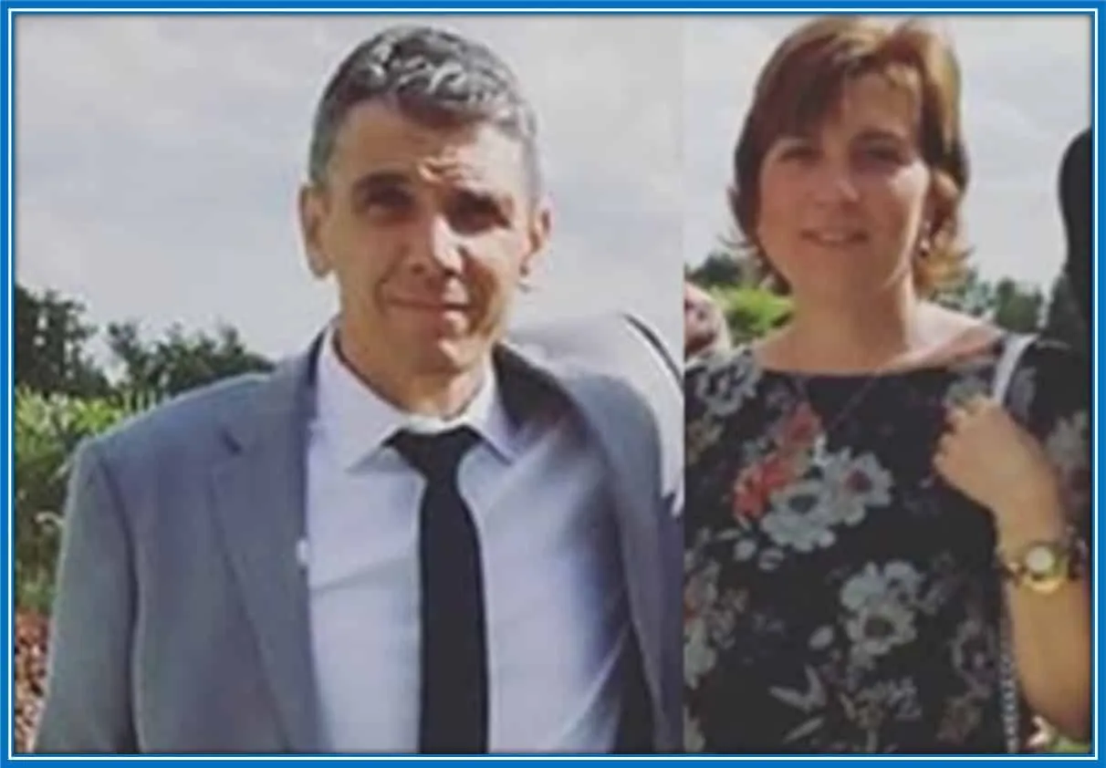Meet Manuel Locatelli Parents - his Dad (Emanuele) and Mum (Simona). Have you noticed he has more of his mother's looks?