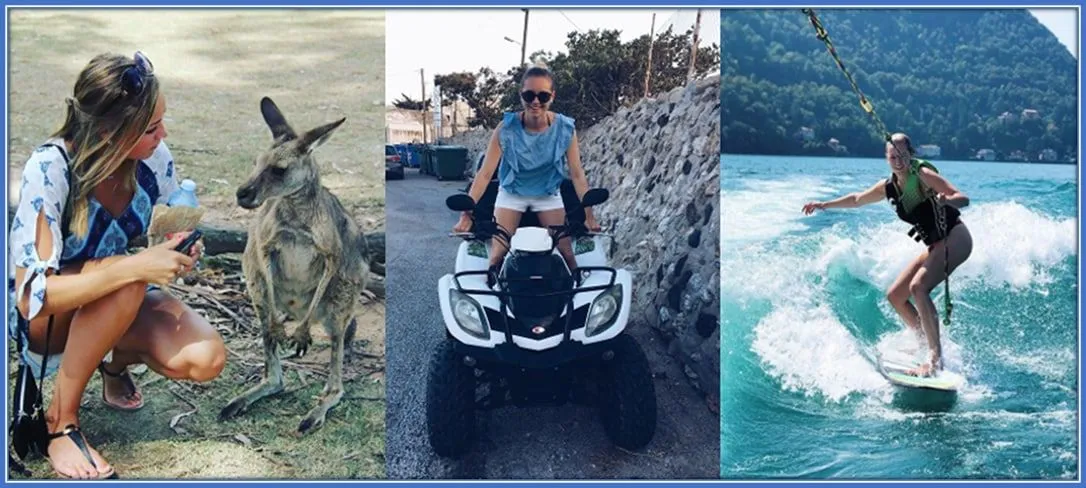 Timothy Castagne Sister, Noemie enjoying life at its best.
