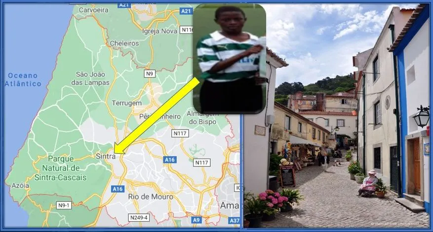 This map explains Nuno Mendes Family Origin - from the European side.