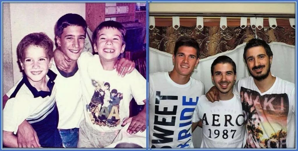 He has always enjoyed moments of blissfulness with his brothers, Damian and Guido De Paul.
