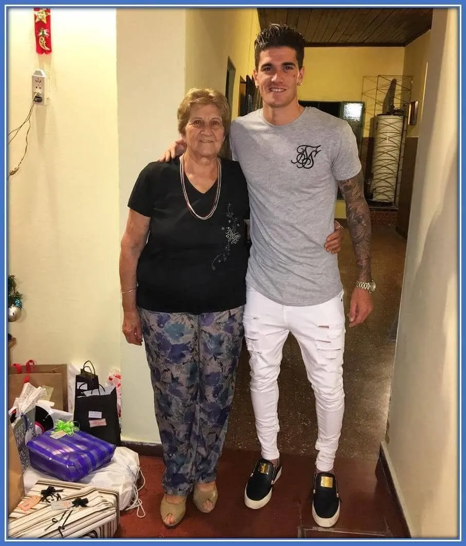This is how he saves all the happy moments he spends with his grandma.