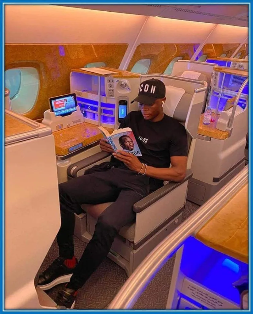 Patson Daka in a Private Jet.