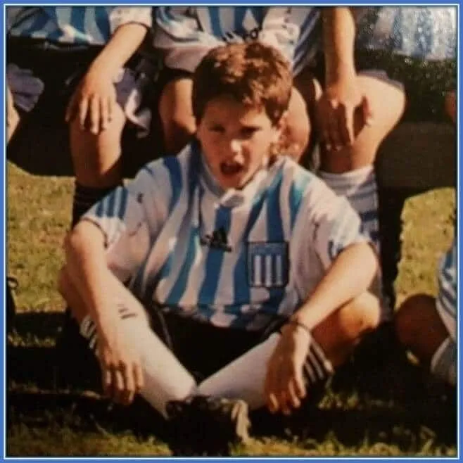 He may look quite small, but he was an influential kid in the ranks of his youth academy.