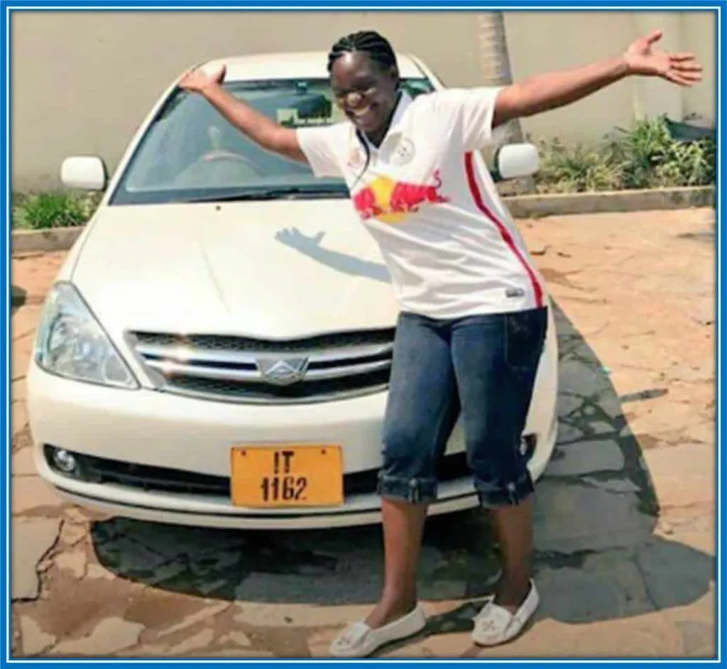 This was Josephine's first car gift from her son.