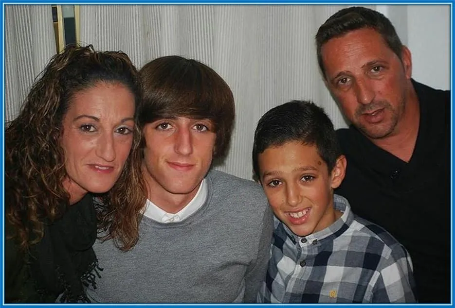 This is Bryan Gil Family. His Mum (Raquel Salvatierra) is Left, Dad (Alphonso Gil) is Right, and his little brother (Sergio Gil) is located Central Right).
