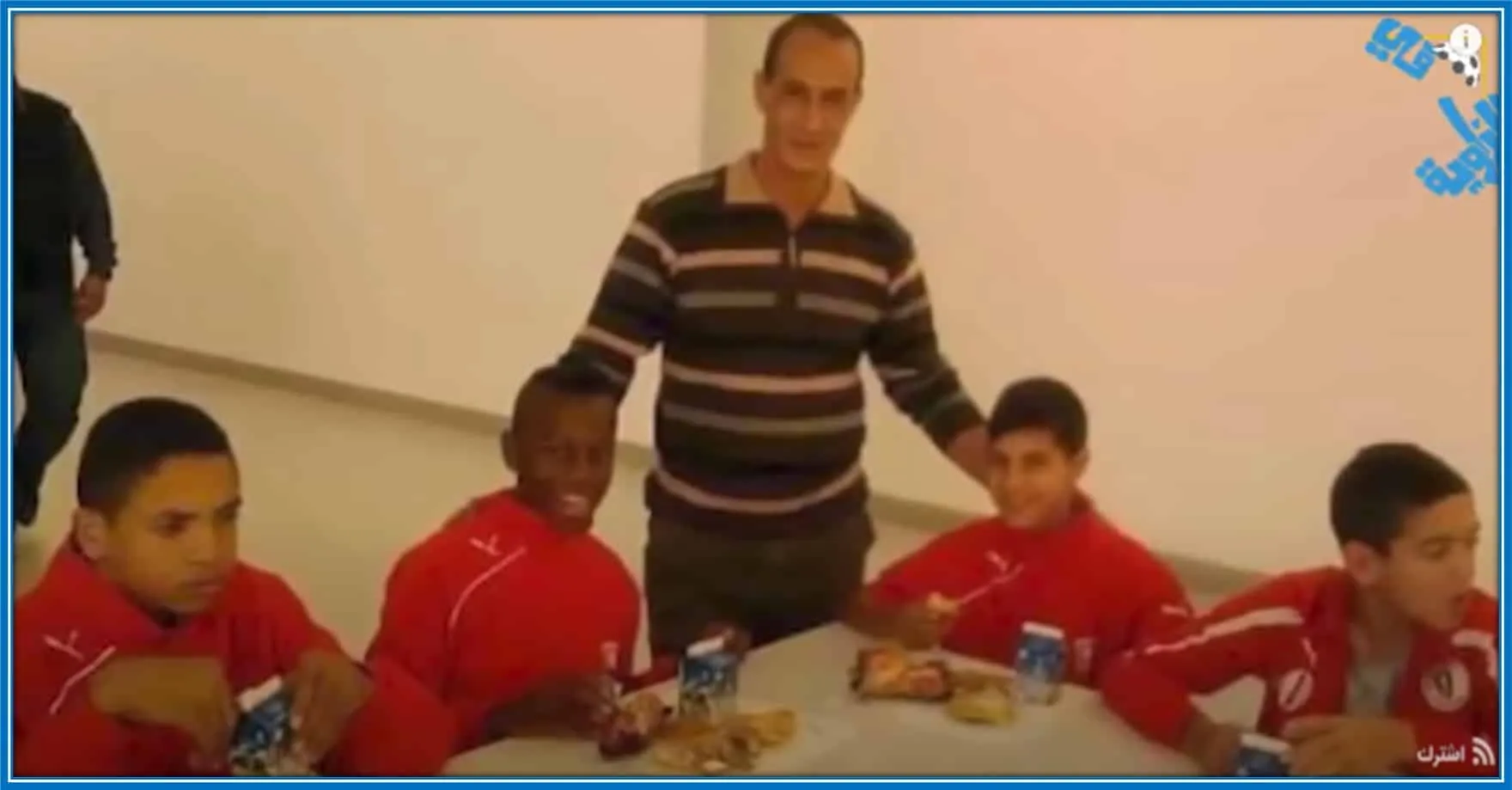 Youssef En-Nesyri - with the Acad&eacute;mie Mohammed VI de football programme.