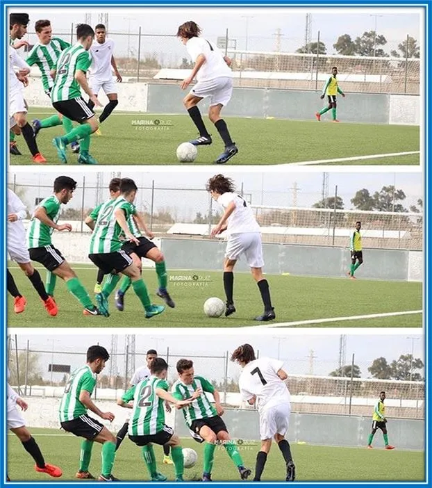 Gil in his childhood- A master of football trickery.