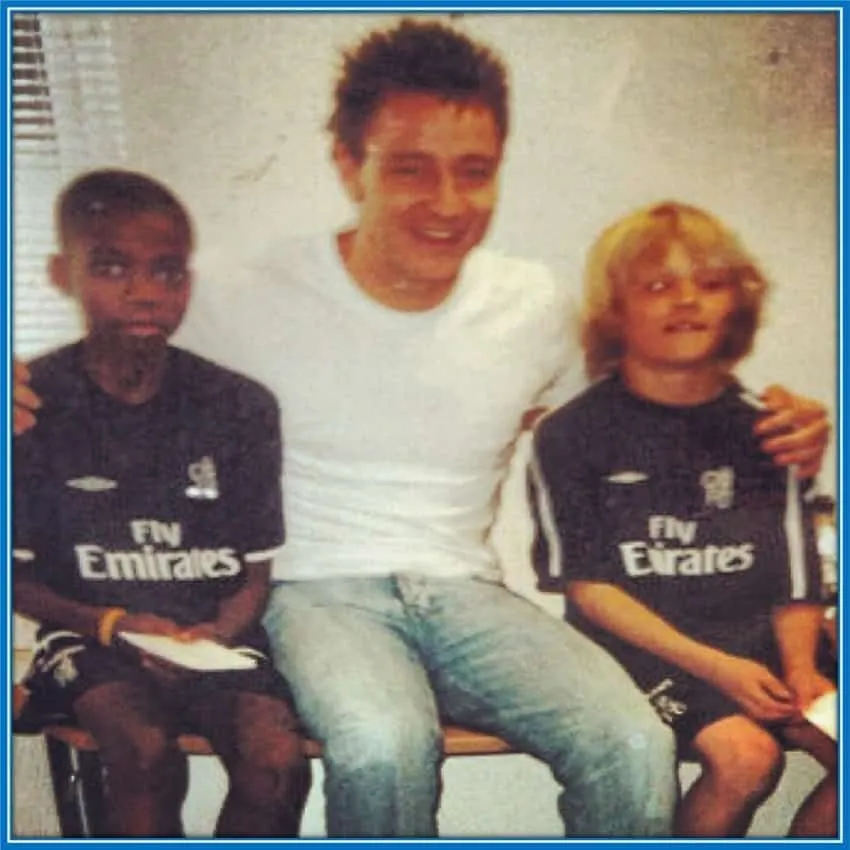 Nathaniel Chalobah met John Terry on the day he concluded his registration with Chelsea Academy.