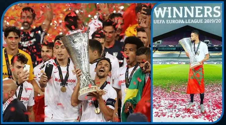 Youssef En-Nesyri won the biggest trophy of his career - The Europa League.