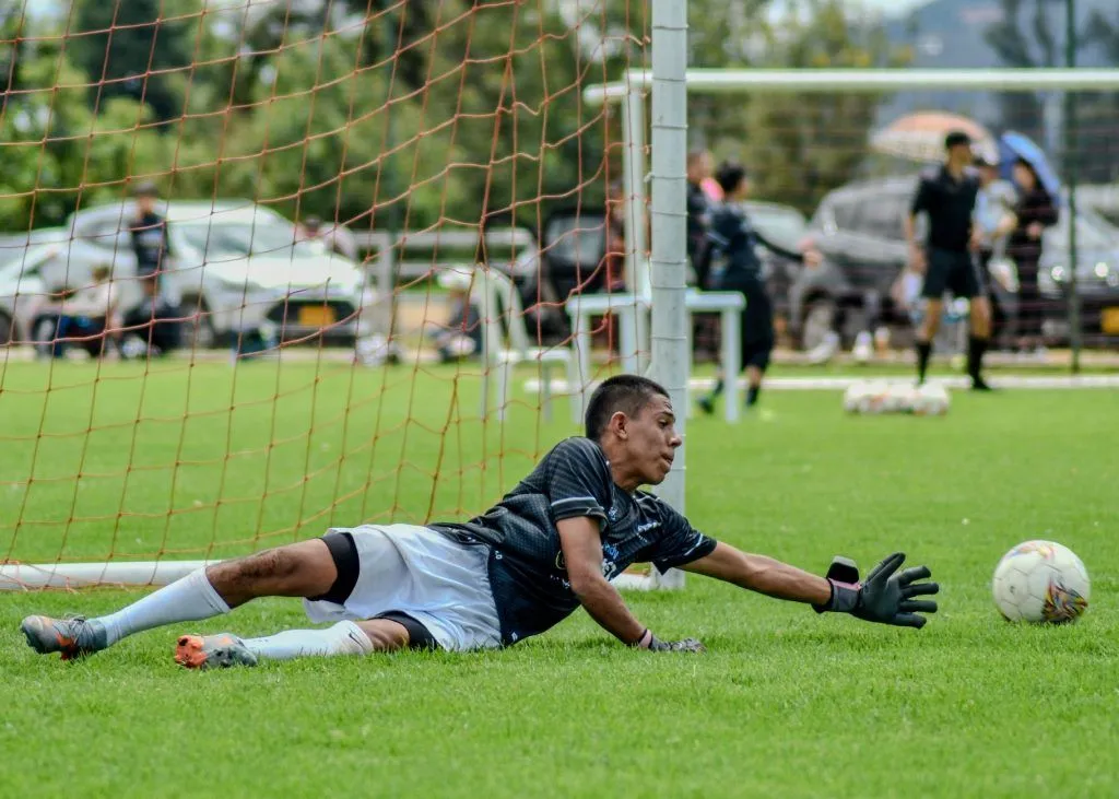 Illustrative stock photo: professional soccer athlete training