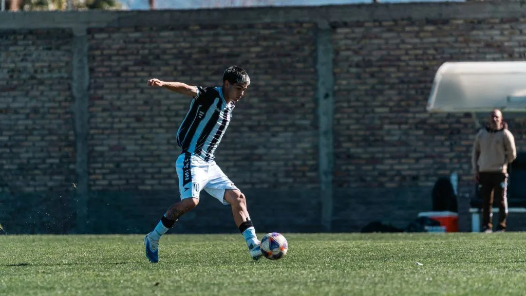 Illustrative stock photo: professional soccer athlete training