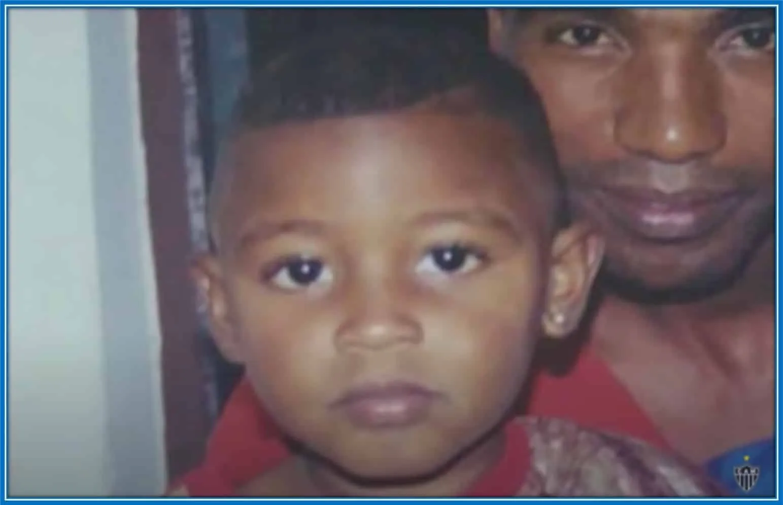 Like father like son - check out the sticking resemblance between Emerson Royal and his Dad.