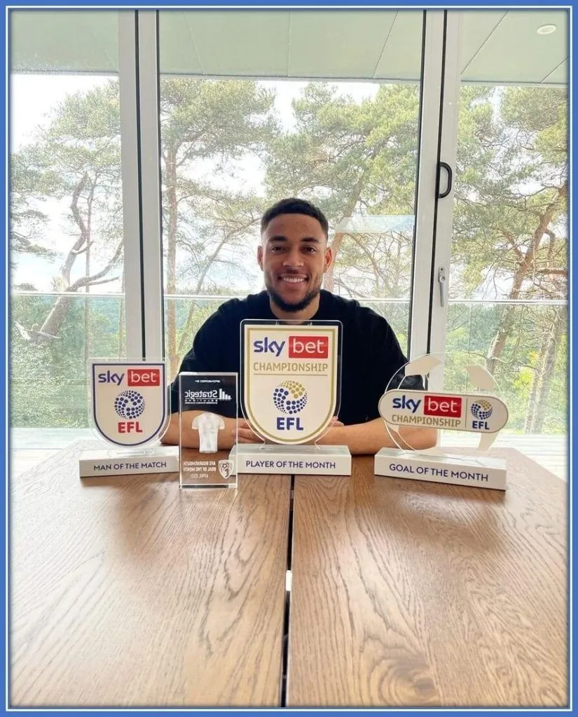 He has won many awards even when playing for in the championship.