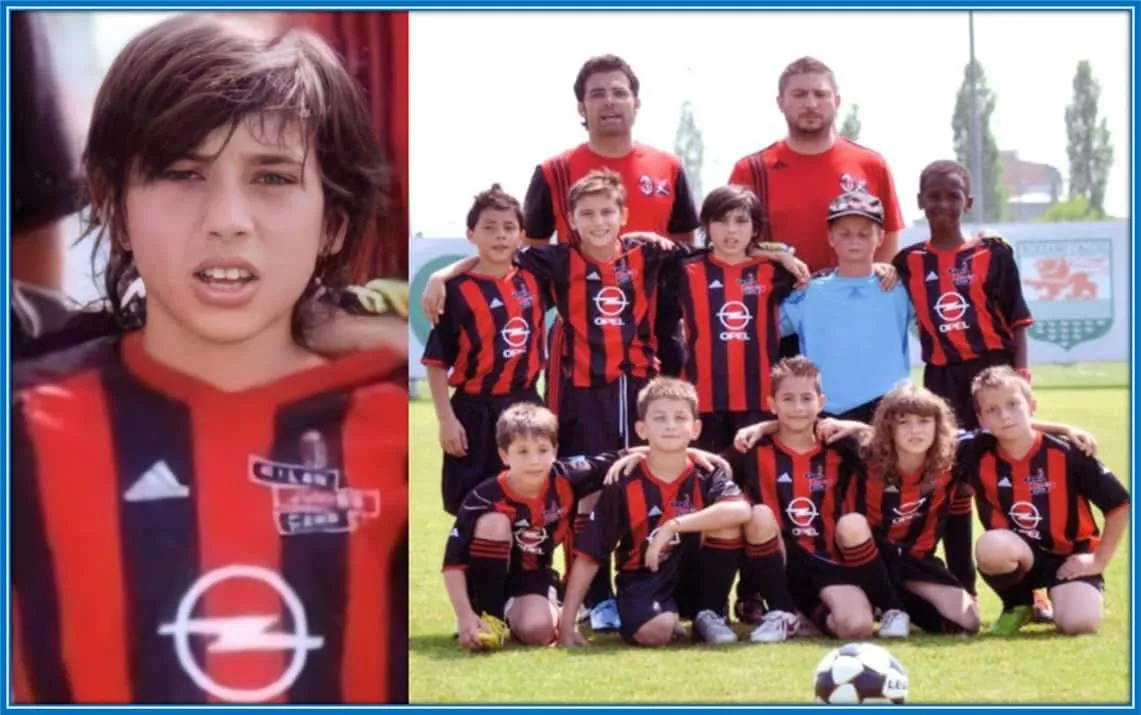Sandro Tonali Early Years in career football.