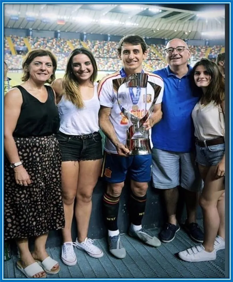 Behold, one of his family's proudest moments.