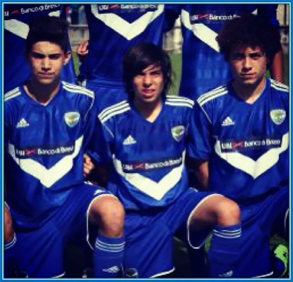Behold the youngster in Brescia colours.