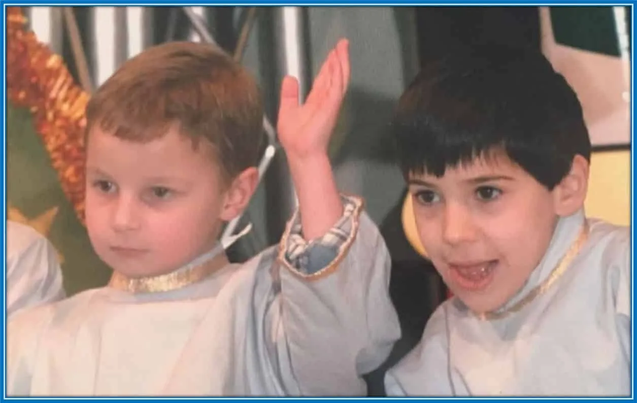 The childhood days of Sandro Tonali.
