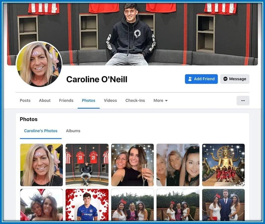 Tino Livramento's Mother flaunts her son on her Facebook account.