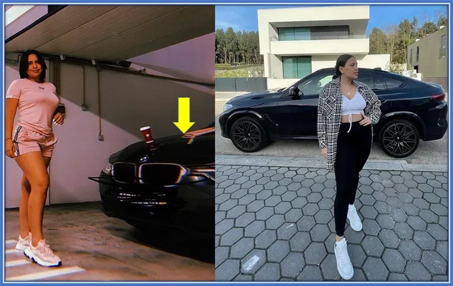 Luis Diaz's Car. He has a BMW X in his home garage.