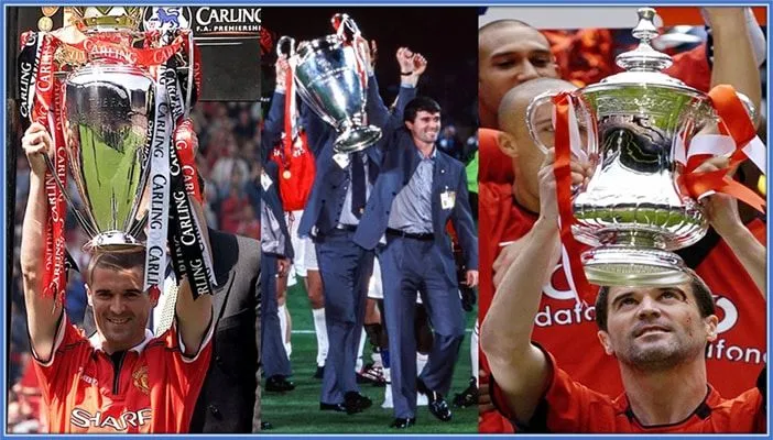 Some of Roy Keane's Titles with Manchester United.