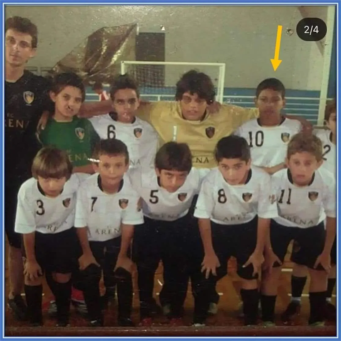 The earliest academic life of the young Brazilian.