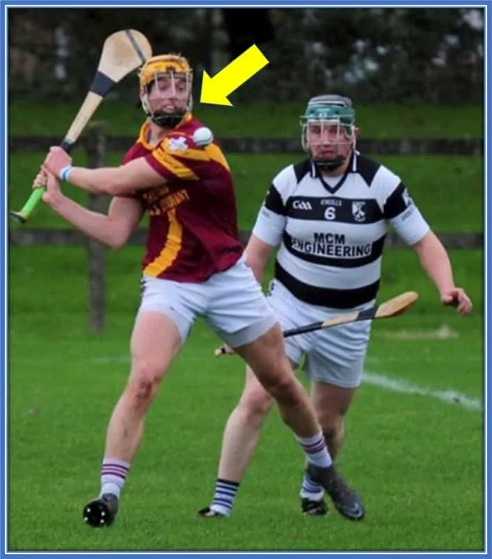 Olan Kelleher in action. Here, he bossed Fingal Ravens during St Maur’s day.