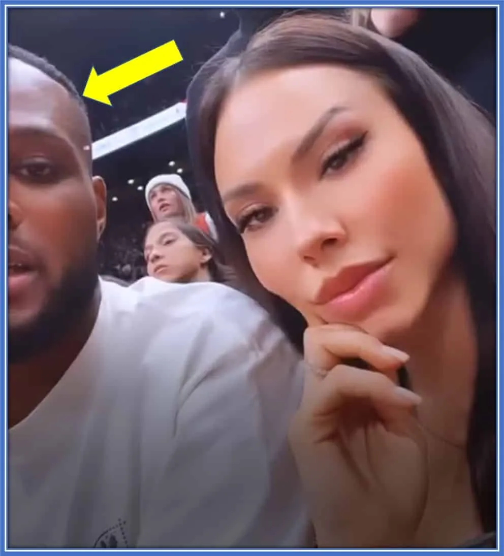 Larin and his Wife appear to be huge NBA fans.