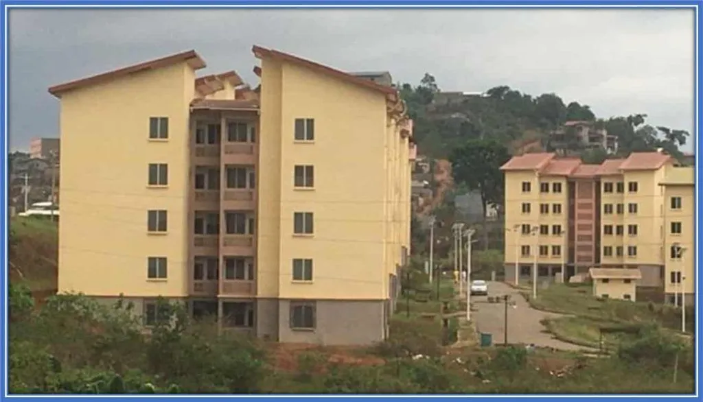 Thirty years after his 1990 World Cup exploits, Roger Milla House (in this estate) was gifted to him alongside his 1990 World Cup Cameroonian teammates.
