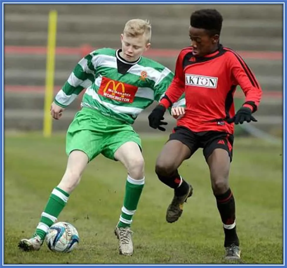 The youngster's early teenage days were filled with pains and uncertainty.