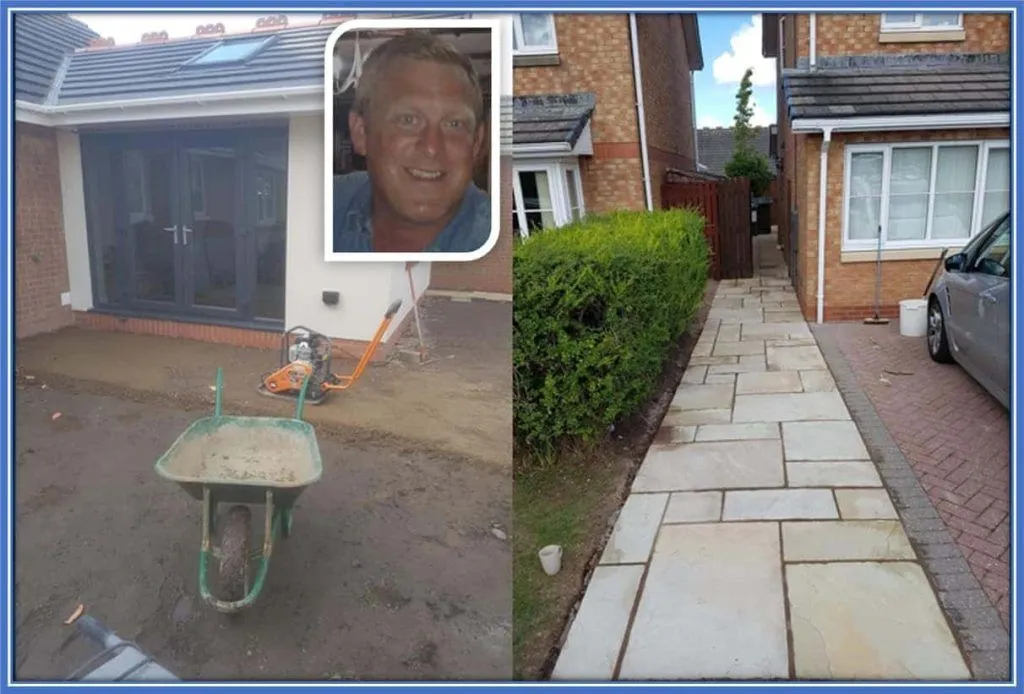 After retirement from Rugby, Jarrad Branthwaite's Dad became a contractor.