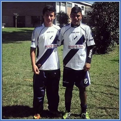 This is young Lisandro. At a time he had not made it in football.