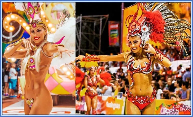 This is Muri López Benítez at her best. She is one of the biggest carnival queens in Argentina.