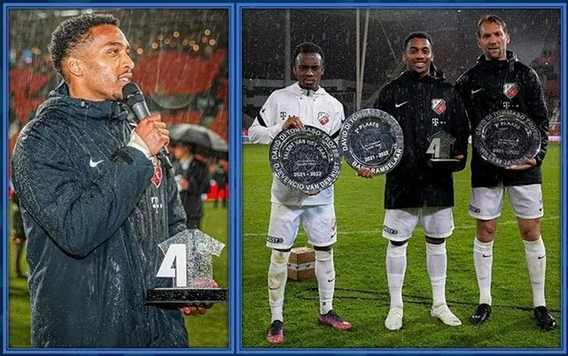 This is Quinten Timber, at an FC Utrecht award presentation.