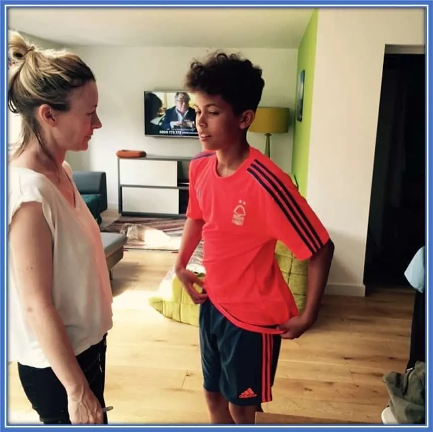 During his Forest academy days, Brennan took lots of advice from his Mum, Alison.