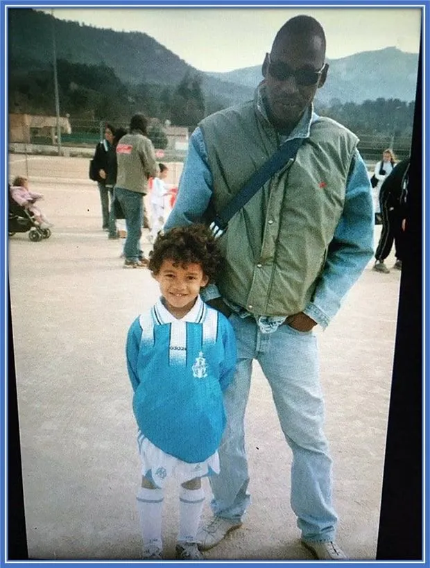 His early quest to become a professional footballer was valued and nurtured by his ever-supportive Dad.