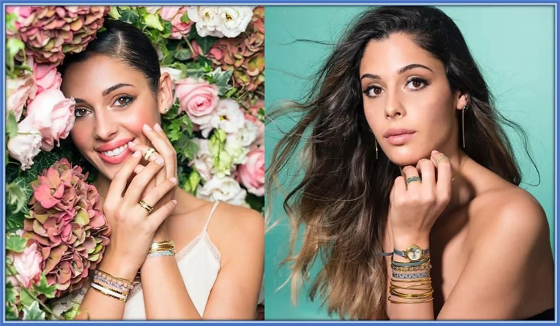 People call her Miss Belgium beauty. She is Coralie Porrovecchio, Boubacar Kamara's Wife.