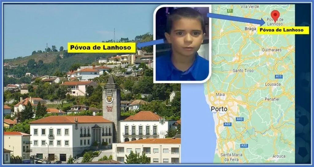 This map portrays Vitinha's family origins.