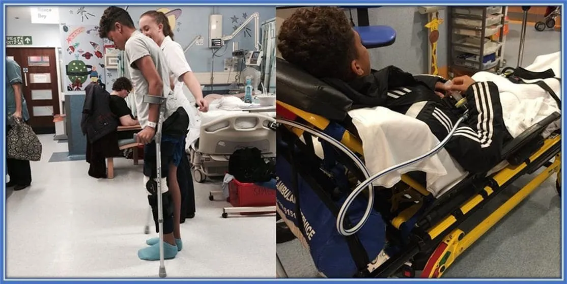 The little man began making good progress after his knee operation. It took more than a month for Bren's dislocated knee cap to heal completely.