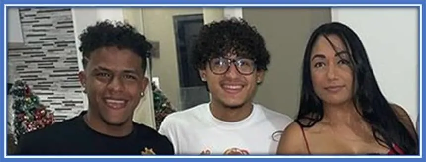 Jesus Ferreira's parents are pictured alongside his little brother, Santiago.
