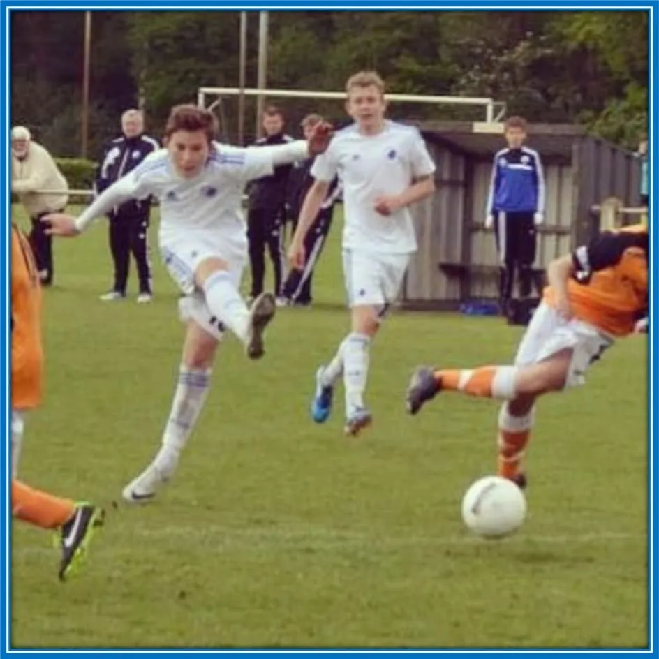 Back in the day, young Jonas enjoyed having his Dad (who worked at the club) watch him from the sidelines.