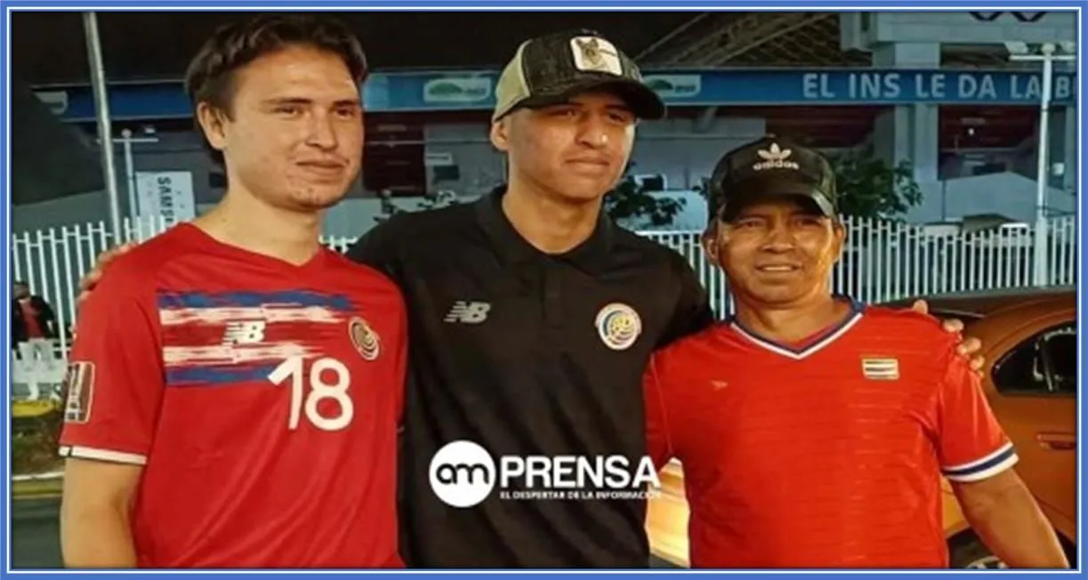 From left to right, Rubén, Anthony and Anthony Snr.