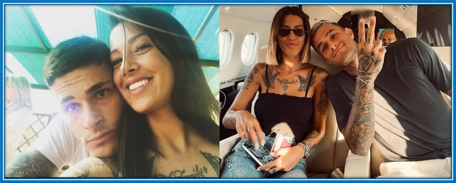 You could see how well these two are close. Gianluca Scamacca's sister followed him in a private jet when he first arrived at West Ham.