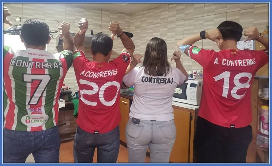 There is always a feeling of pride when Anthony's family members put on the Contreras shirt.