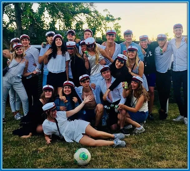 The Danish professional footballer once shared this graduation photo.