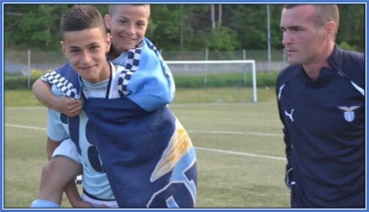 You see these two best friends?... They have both come a long way in their careers. Both (as of 2022) are professional footballers with West Ham and Sassuolo.