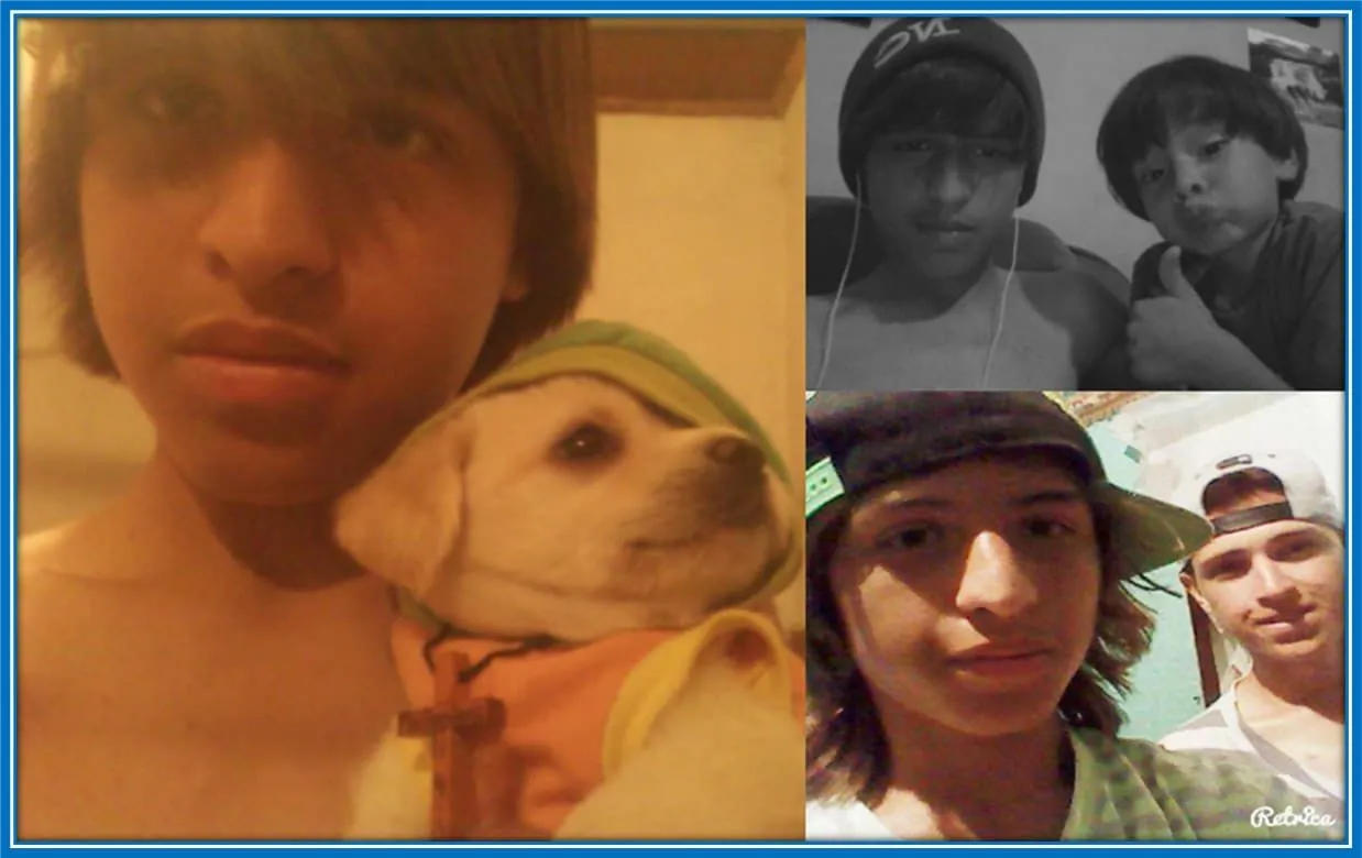 Behold, the Costa Rican footballer in his growing up years.
