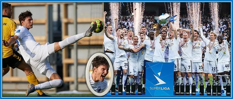 The son of Per Wind scored all kinds of spectacular goals, which helped F.C. Copenhagen to trophies.